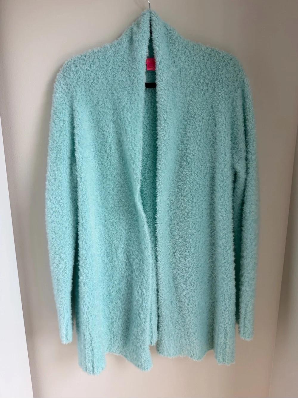 Lilly Pulitzer Merino wool blend Sea Glass Aqua Basia Cardigan L